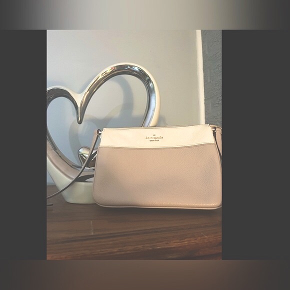 Kate Spade Leila Cream/Taupe Leila Triple Gusset Crossbody N… - Picture 6 of 8